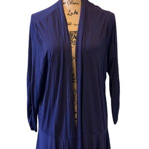 NY Collection Womens Plus Cardigan Sweater Duster